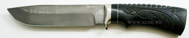Нож Медведь (литой булат, граб резной)