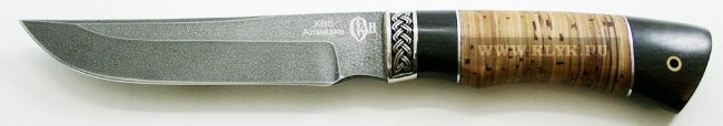 Нож Клык (алмазная сталь ХВ5, граб, береста)